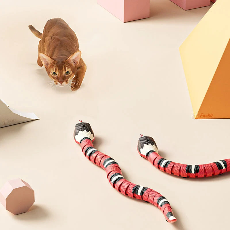 Rechargeable Wiggle-Snake Cat Toy